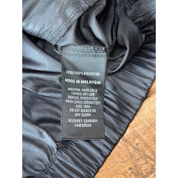 Mens Footjoy Black Wind Breaker Style Golf Vest Pockets 1/4 Snap Closure Size M - Picture 7 of 10